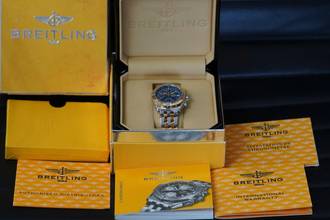 Thumbnail von Breitling Chronomat Stahl/Gold FULLSET 2004
