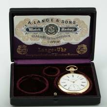 Thumbnail von A. Lange & Söhne Qualität 1A 18k Gold Taschenuhr Retailed by F. Krüssmann y Cia. Rio de Janeiro 1906 Hergestellt für den Südamerikanischen Markt
