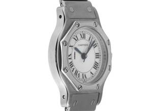 Thumbnail von Cartier Santos Octagon PM kleines Modell Ref.187903 1992 Full Set sehr gut Vintage Santos Octagon PM kleines Modell Automatic