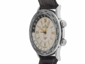 Thumbnail von Revue Thommen Cricket GMT 1996 Full Set sehr gut Vintage Cricket GMT Armbandwecker