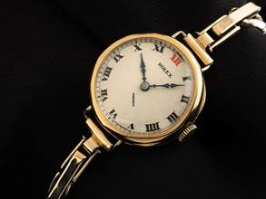 Thumbnail von Rolex Art Deco Stretch 1927 original Box sehr gut Vintage Art Deco Stretch 9kt Gelbgold 21g