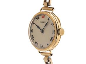 Thumbnail von Rolex Art Deco Stretch 1927 original Box sehr gut Vintage Art Deco Stretch 9kt Gelbgold 21g