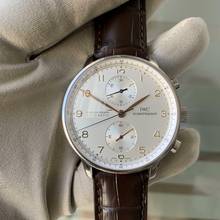 Thumbnail von IWC Portugieser Chronograph Portuguese IW3714 Chronograph silver dial 2008 Full Set