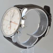 Thumbnail von IWC Portugieser Chronograph Portuguese IW3714 Chronograph silver dial 2008 Full Set