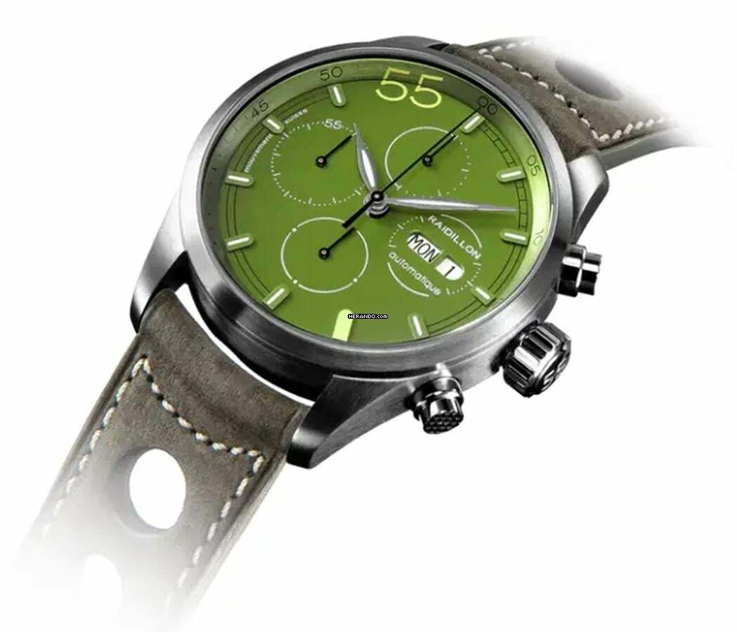 Raidillon Vintage Speed Chronograph in 13 different dial Options