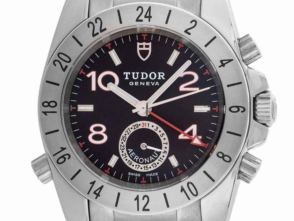  Tudor Sport Aeronaut GMT Ref.20200 2008 Full Set wie Neu Vintage Aeronaut GMT 