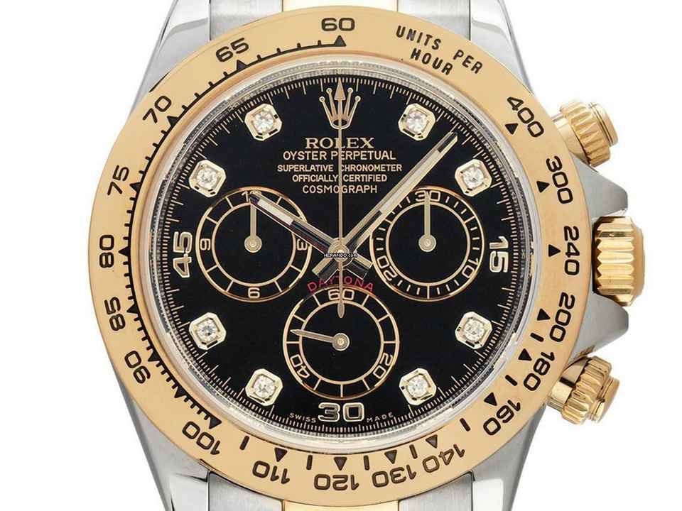  Rolex Daytona Ref.116503 2017 Full Set LC 100 wie Neu Vintage Daytona Diamanten 