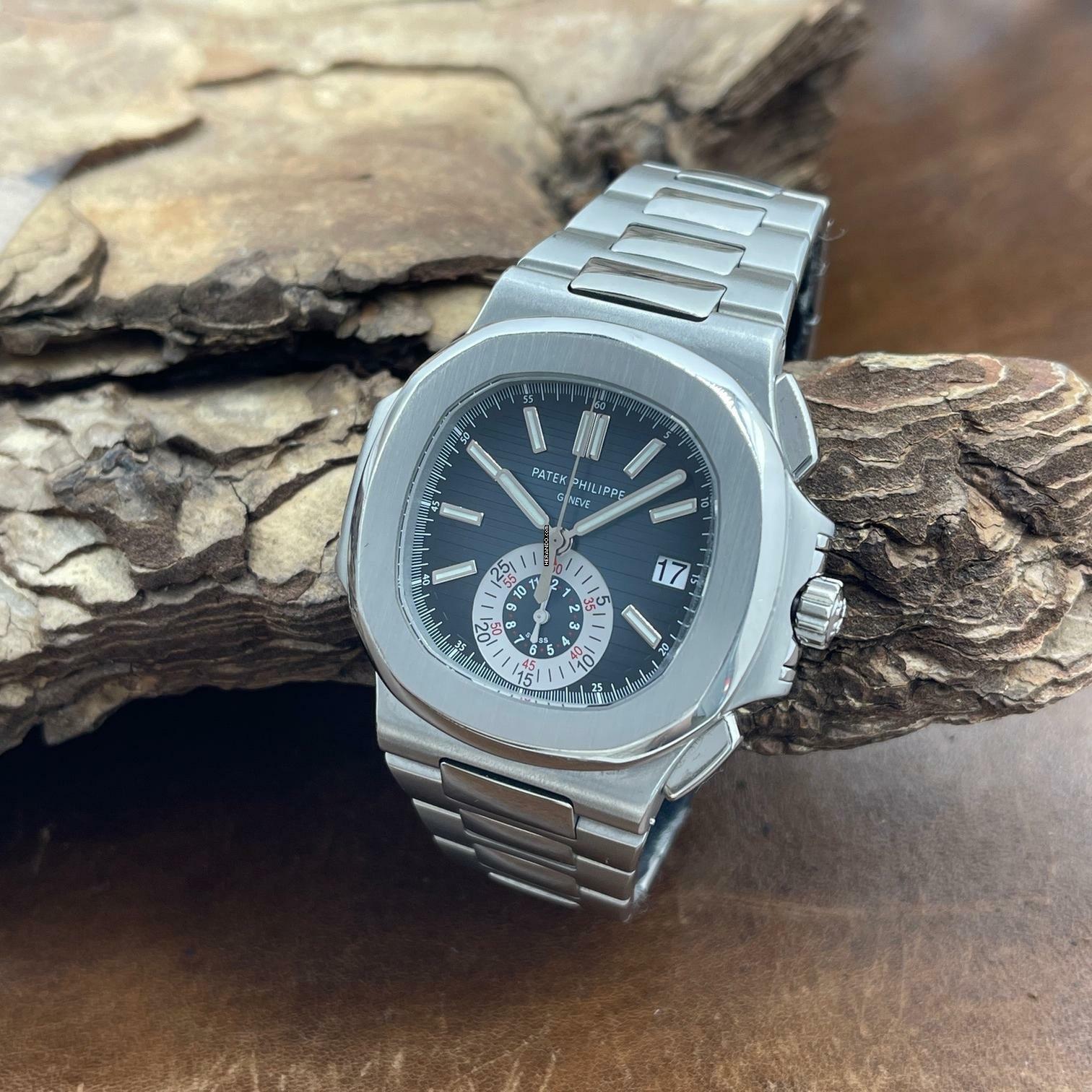 Thumbnail von Patek Philippe Nautilus Nautilus Chronograph - FULLSET 2009 - Ref. 5980/1A-001