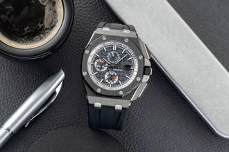 Thumbnail von Audemars Piguet Royal Oak Offshore Chronograph Keramik / Titan Automatik Ref. 26405CE.OOA002CA.01 B&P