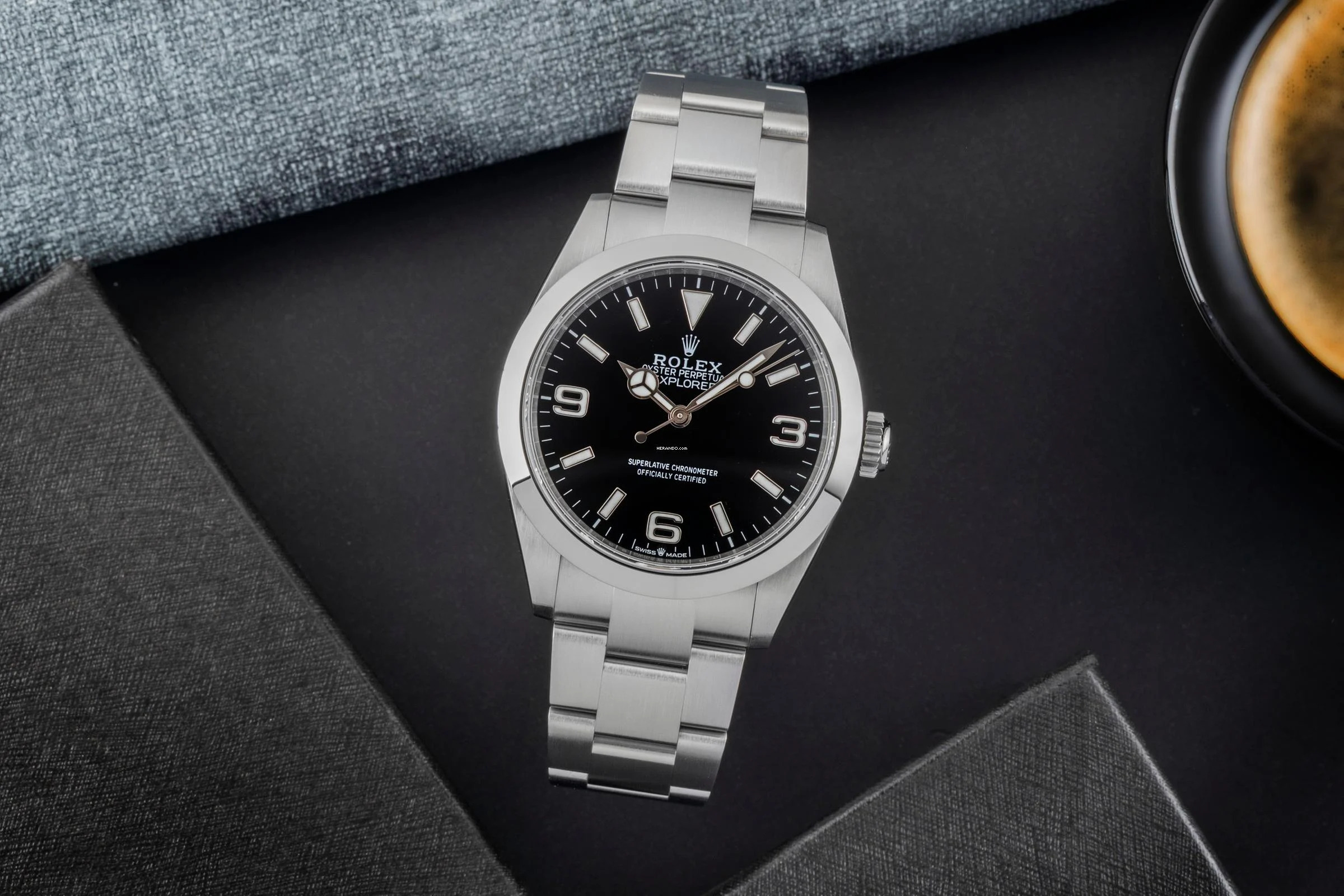 Rolex Explorer 40 Oyster Edelstahl Automatik Herrenuhr Ref. 224270 Papiere 2025