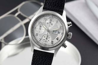 Thumbnail von IWC Fliegeruhr Spitfire Chronograph Fliegerchronograph Stahl Automatik Ref. IW370621 Klassiker