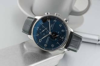 Thumbnail von IWC Portugieser Chronograph Stahl Automatik Ref. IW371447 B&P