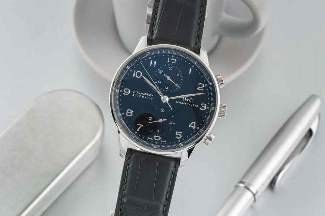  IWC Portugieser Chronograph Stahl Automatik Ref. IW371447 B&P 