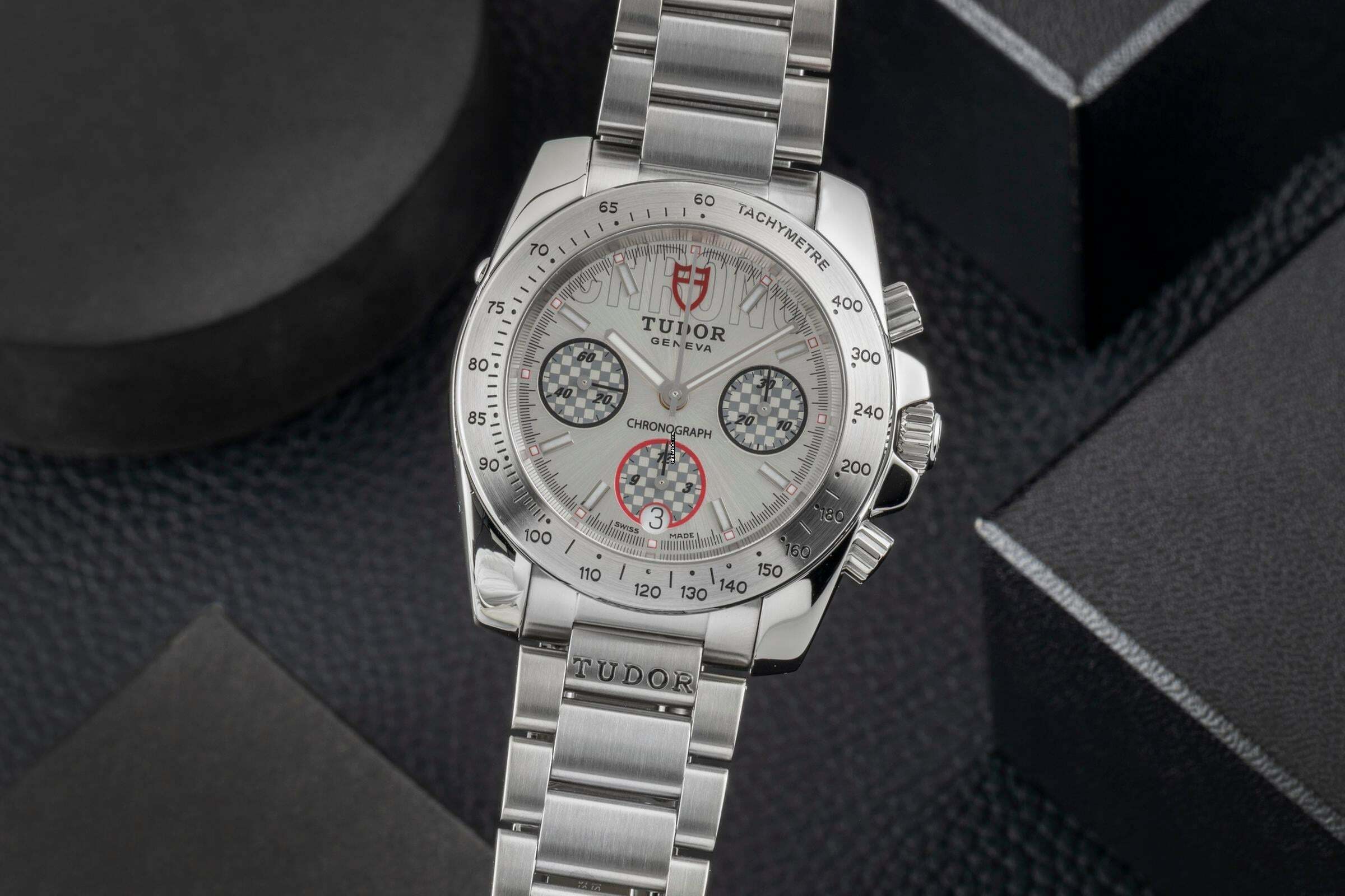  Tudor Sport Chronograph Silver Dial Edelstahl Automatik Ref. 20300 H-Serie 