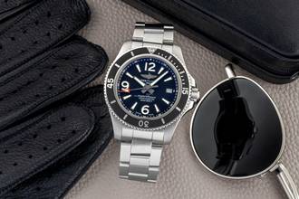 Thumbnail von Breitling Superocean 42 Edelstahl Automatik Herrenuhr Ref A17366 Box & Papiere