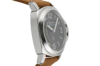 Thumbnail von Panerai Luminor Base Logo Stahl Handaufzug Herrenuhr Ref. PAM01086 B&P 2024