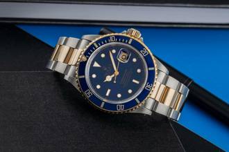 Thumbnail von Rolex Submariner Date Stahl / Gold Herrenuhr Oyster Perpetual Ref. 16613 X-Serie