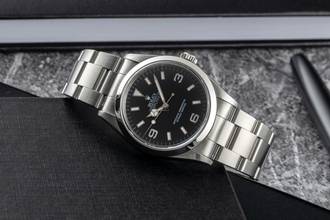 Thumbnail von Rolex Explorer 36 Black Dial Oyster Stahl Automatik Ref.14270 Box & Papiere 1996