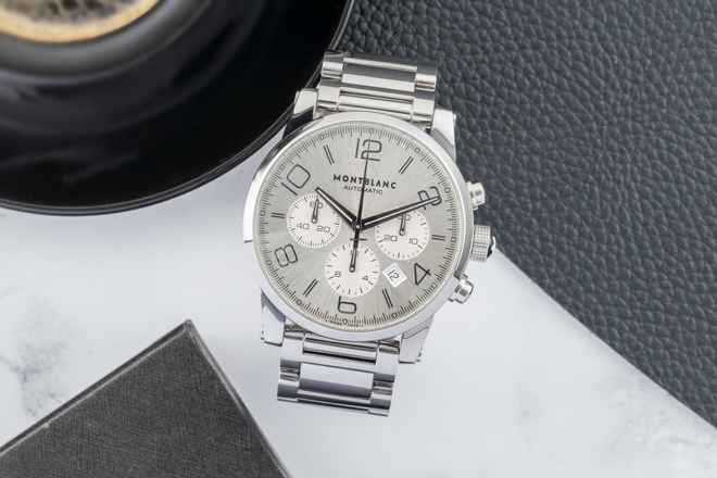  Montblanc Timewalker Chronograph Stahl Automatik Herrenuhr Ref. M29430 7069 