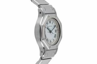Thumbnail von Cartier Santos Octagon Automatik Edelstahl Damenuhr Ref. 0906 Klassiker