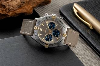 Thumbnail von Breitling Callisto Chronograph Stahl vergoldet Handaufzug Herrenuhr Ref. 80520