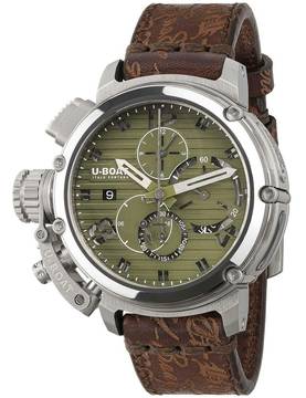  U-Boat Chimera 9591 Herrenuhr Chimera 46mm Chrono SS grün Automatik 10ATM 