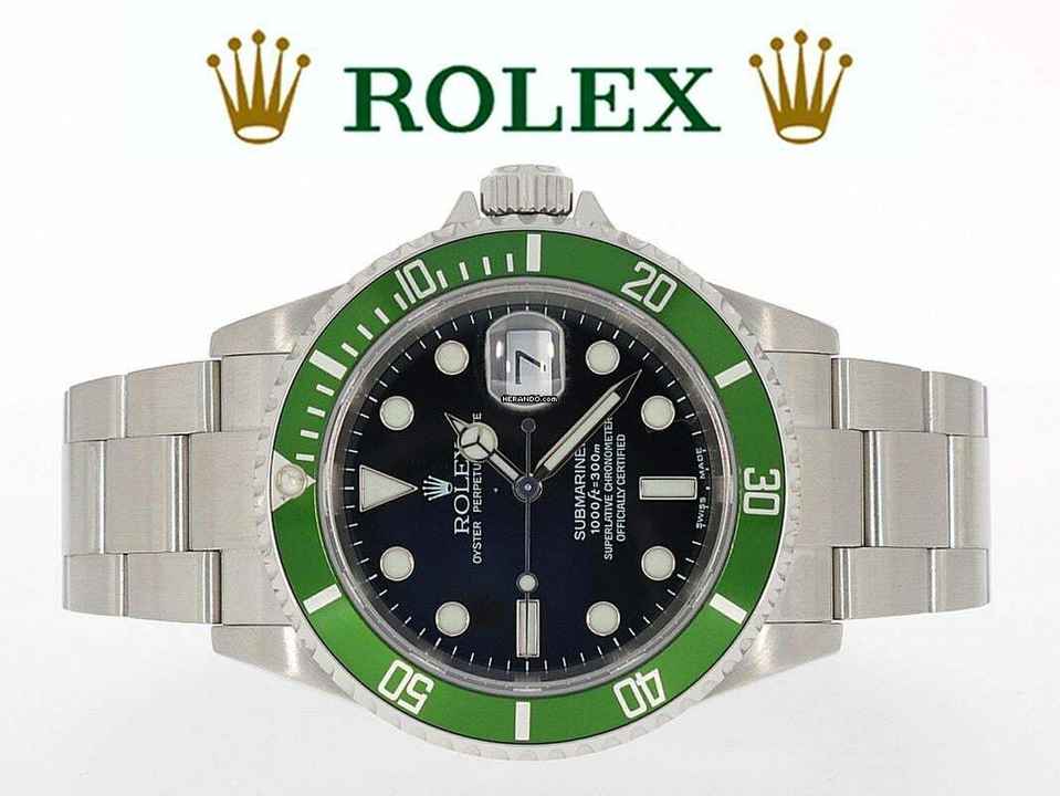  Rolex Submariner Date Kermit - Flat4 - F Serie - MK1 - Full Set 