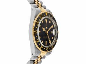 Thumbnail von Rolex GMT-Master Ref.16753 1984 Box&Beschreibung sehr Gut Vintage GMT Master Open 6/9 Flat 4