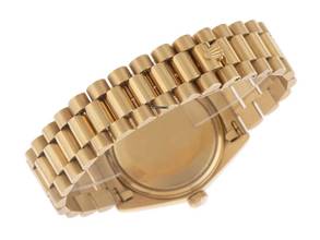 Thumbnail von Rolex Day-Date 36 Ref.1803 1975 Box&Beschreibung sehr gut Vintage Day-Date Buckley Dial 18kt Gelbgold 130g open 6/9