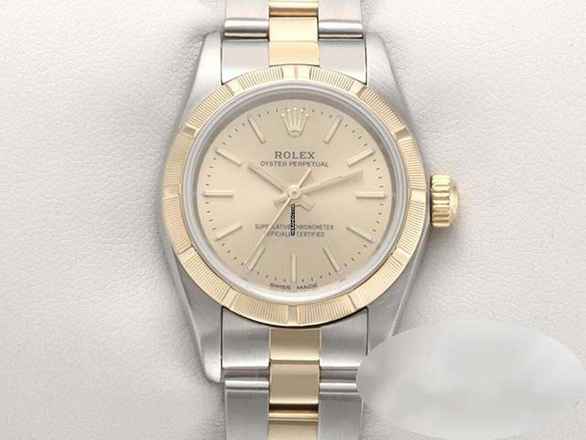  Rolex Oyster Perpetual 26 26mm 2003 Edelstahl Gelbgold 750 Automatik Stahl Stainless Steel 18kt Yellow Gold Oyster-band Chronometer 