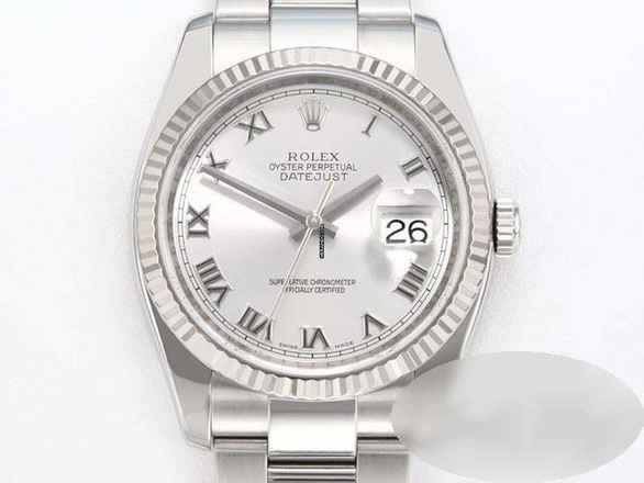  Rolex Datejust 36 36mm 116234 2017 Edelstahl Weissgold 750 Automatik Gold Stahl 