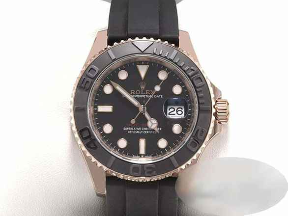  Rolex Yacht-Master 40 126655 2021 Rosegold 750 Automatik Gold Rotgold 18kt Oyster Chronometer Black Dial 