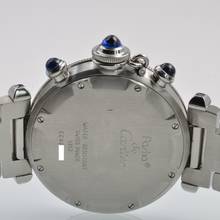 Thumbnail von Cartier Pasha 1352 chronograph 35MM Gray dial quartz year 1999