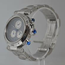 Thumbnail von Cartier Pasha 1352 chronograph 35MM Gray dial quartz year 1999