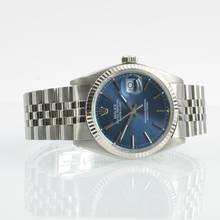 Thumbnail von Rolex Datejust 36 16014 blue dial Full Set 1979