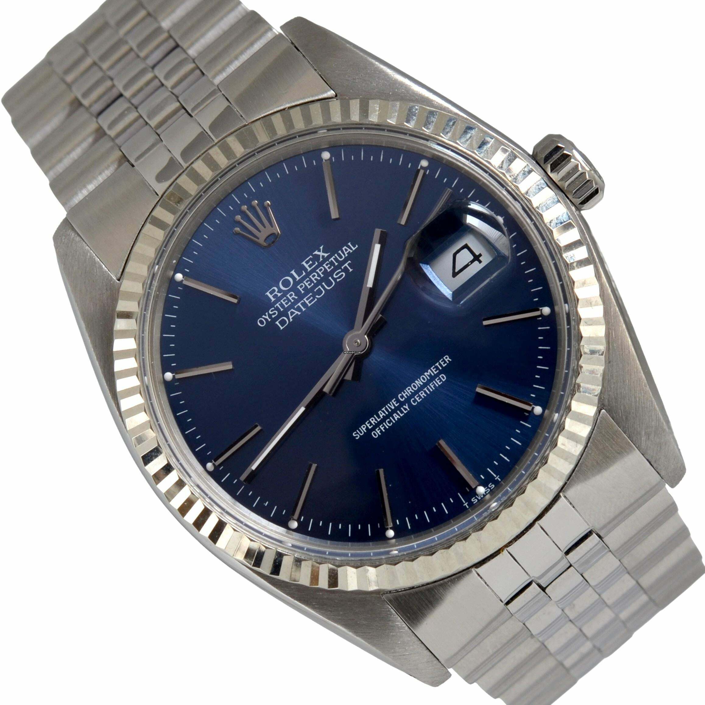 Rolex Datejust 36 16014 blue dial Full Set 1979