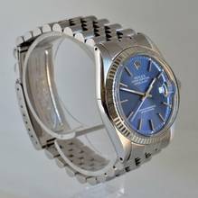 Thumbnail von Rolex Datejust 36 16014 blue dial Full Set 1979