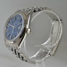 Thumbnail von Rolex Datejust 36 16014 blue dial Full Set 1979