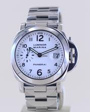Thumbnail von Officine Paneral Luminor Marina PAM00051 Stahlband Automatic white dial rar 40mm B+P