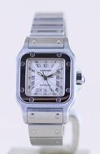 Thumbnail von Cartier Santos Galbée De Cartier Galbée Stahl silver roman dial Klassik Automatik Lady B+P