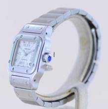 Thumbnail von Cartier Santos Galbée De Cartier Galbée Stahl silver roman dial Klassik Automatik Lady B+P