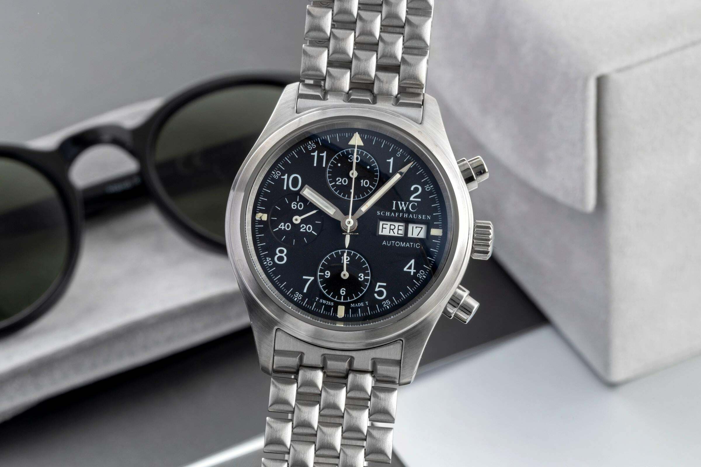  IWC Fliegeruhr Chronograph Fliegerchronograph Chronograph Stahl Automatik Herrenuhr Ref. IW370605 