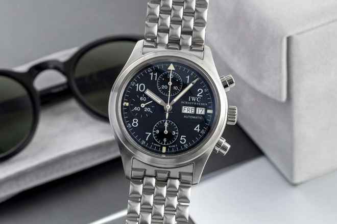  IWC Fliegeruhr Chronograph Fliegerchronograph Chronograph Stahl Automatik Herrenuhr Ref. IW370605 
