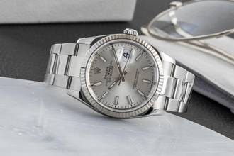 Thumbnail von Rolex Datejust 36 Stahl / Weissgold Automatik Herrenuhr Ref. 126234 Papiere 2021