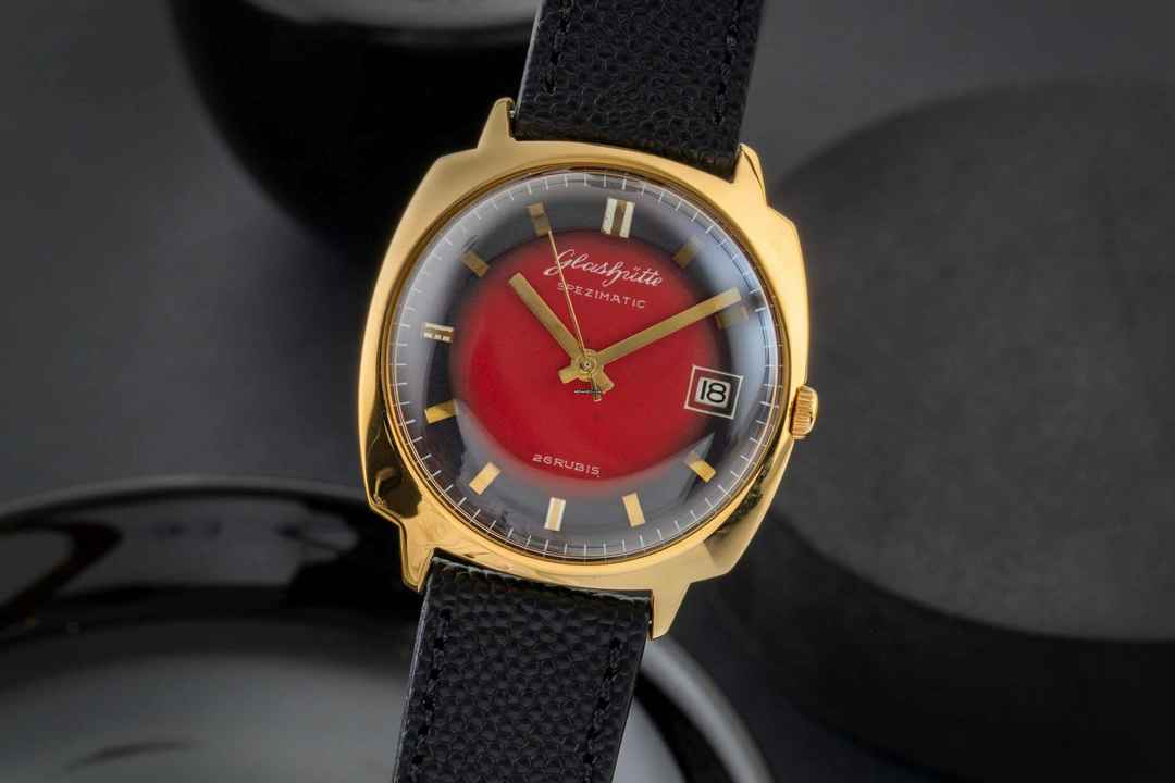  Glashütte Original Spezimatic Messing vergoldet Automatik Herrenuhr Vintage Klassiker 