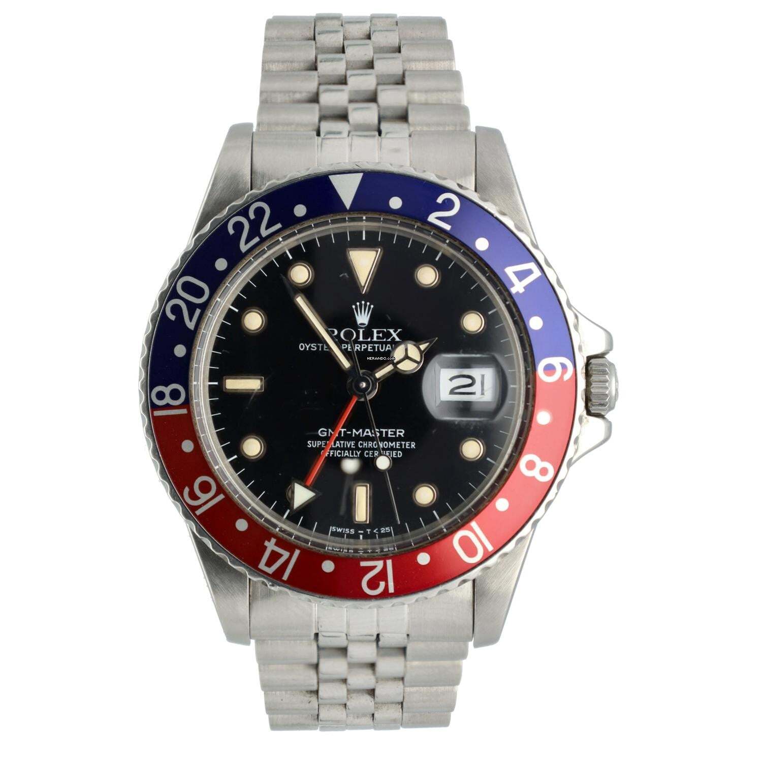 Rolex GMT-Master Re.16750 Pepsi Full Set 1988