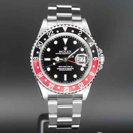  Rolex GMT-Master II COKE FULLSET LC 100 1999 SWISS ONLY DIAL 