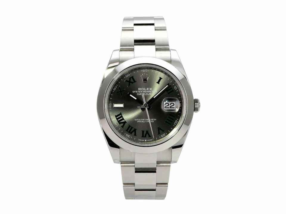  Rolex Datejust 41 Ref. 126300 Edelstahl Rhodium Röm Oyster-Band 