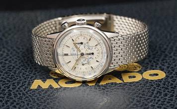 Thumbnail von Movado M95 Chronograph Sub Sea with Rare Dial and Bracelet Vintage