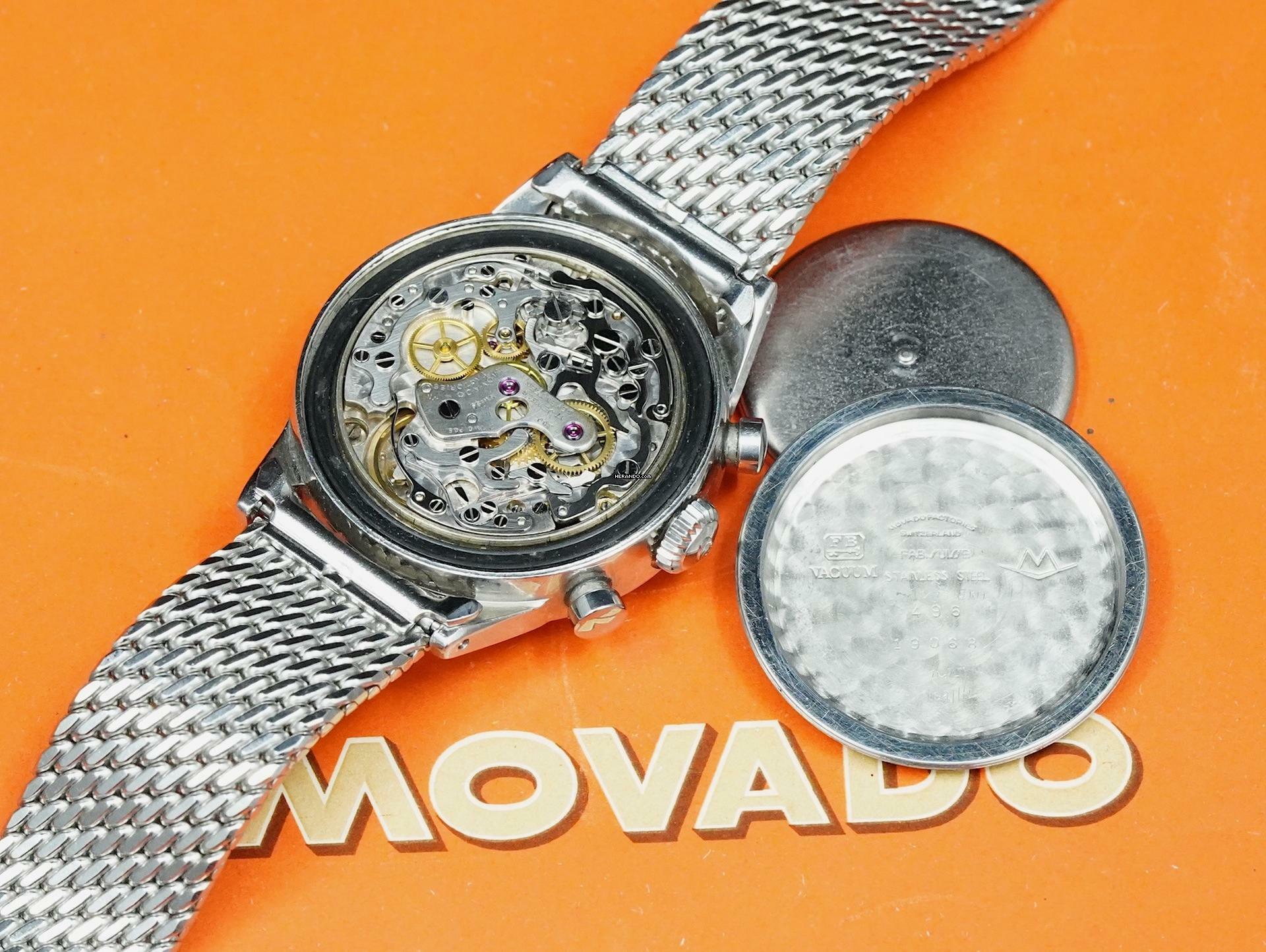 Thumbnail von Movado M95 Chronograph Sub Sea with Rare Dial and Bracelet Vintage